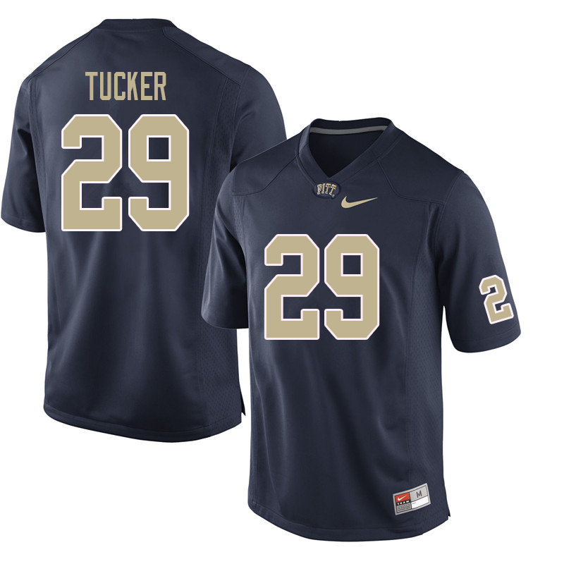 Men #29 Albert Tucker Pittsburgh Panthers College Football Jerseys Sale-Navy